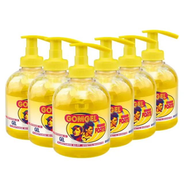 Gomgel gel capelli forte 6x250 ml effetto bagnato