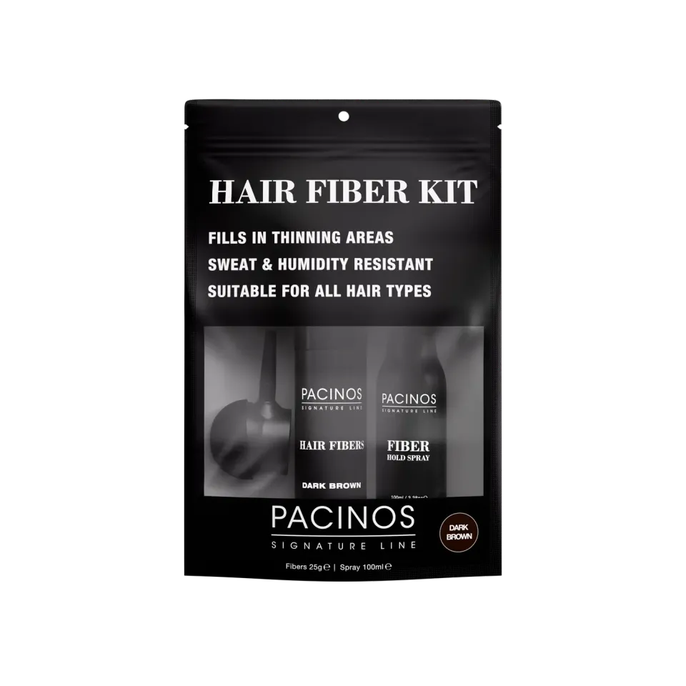 Pacino's Hair Fiber Kit Nero Fibre Capelli Cheratina