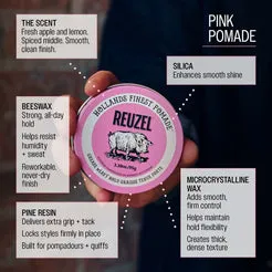 Reuzel Pink pomata capelli grassa tenuta forte