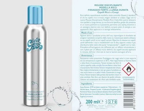 Cielo Alto Mousse Modella Ricci 200 ml tenuta elastica