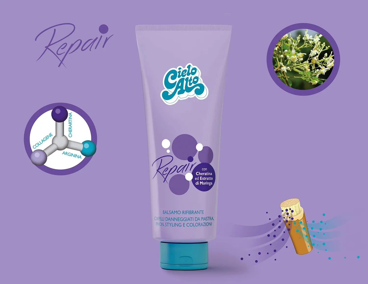 Cielo Alto Balsamo Rifibrante 400 ml capelli danneggiati