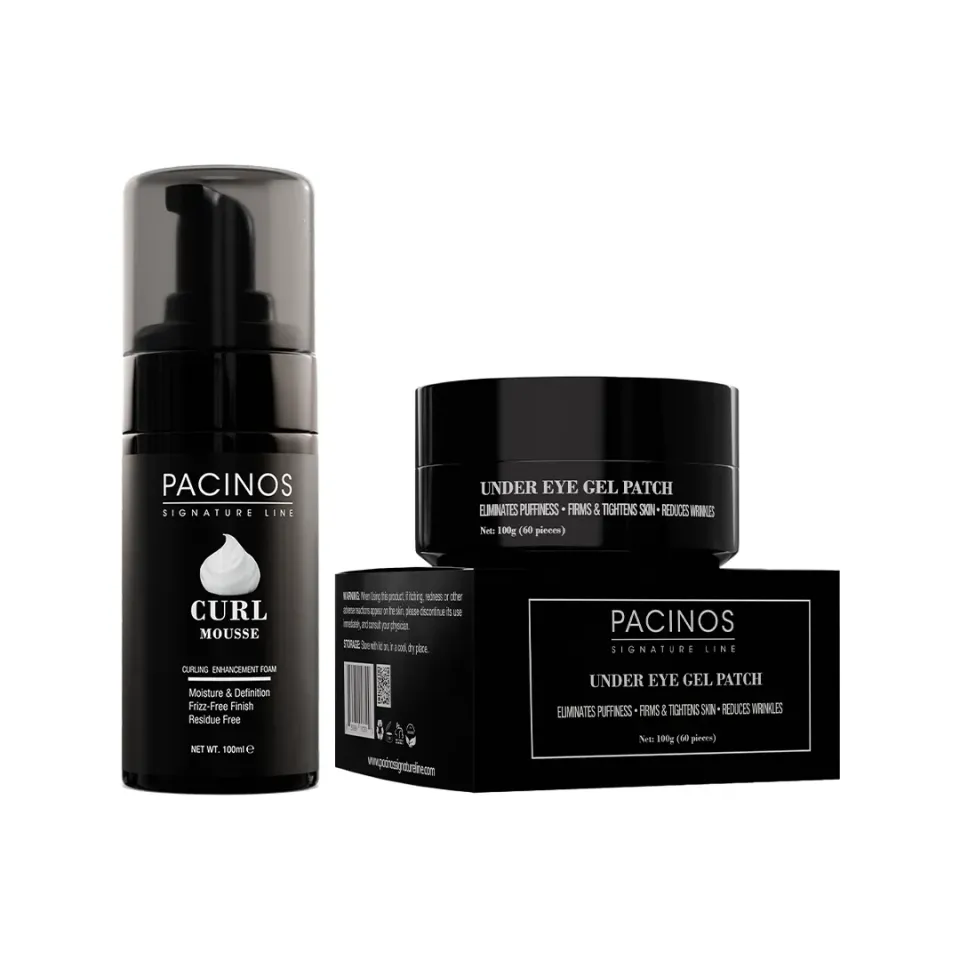 Pacino's mousse ricci + patch occhi kit viso capelli
