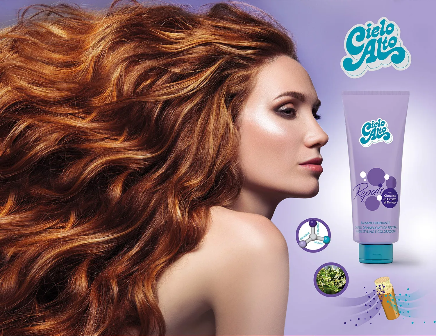 Cielo Alto Balsamo Rifibrante 400 ml capelli danneggiati