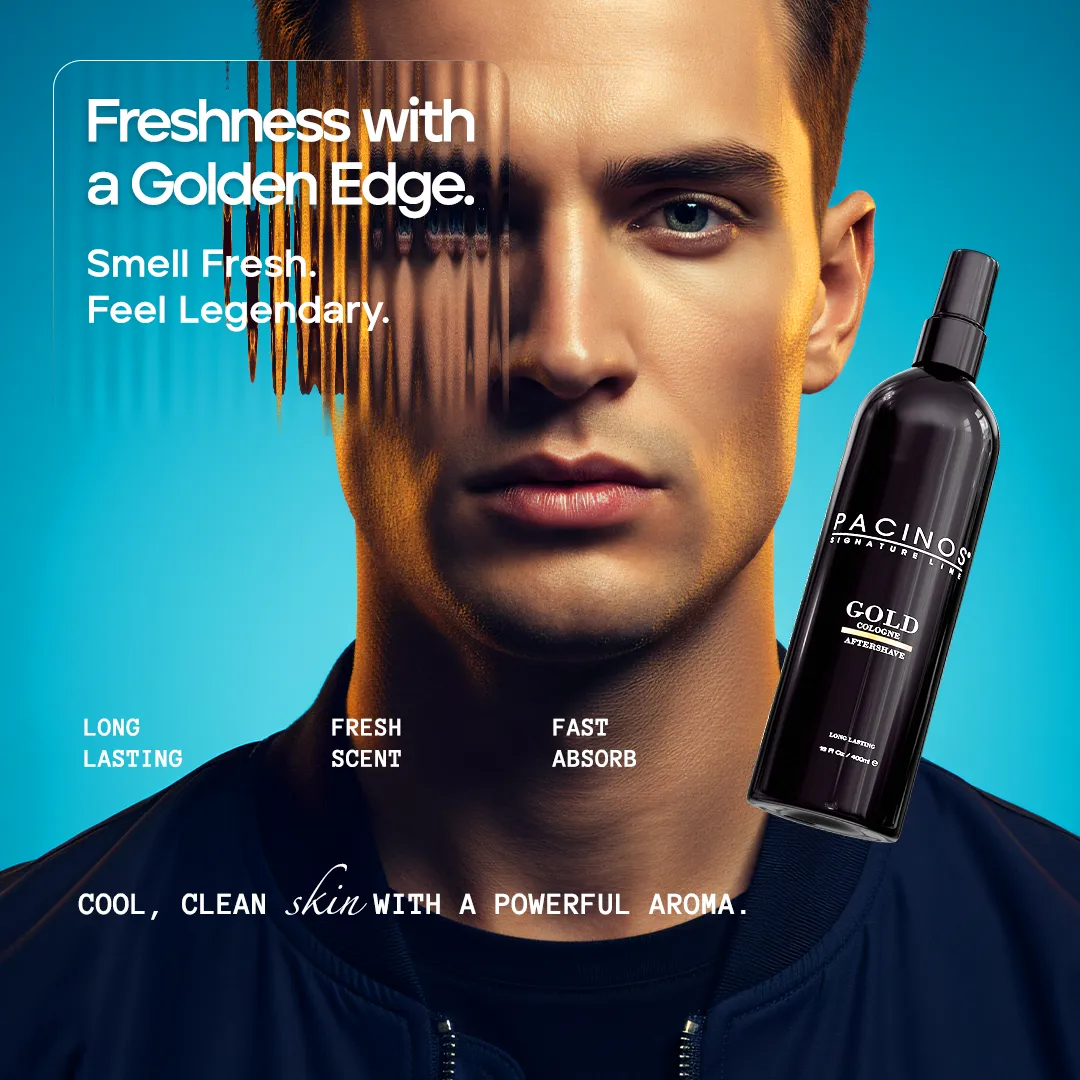 Pacino's Gold Cologne After Shave dopobarba agrumato