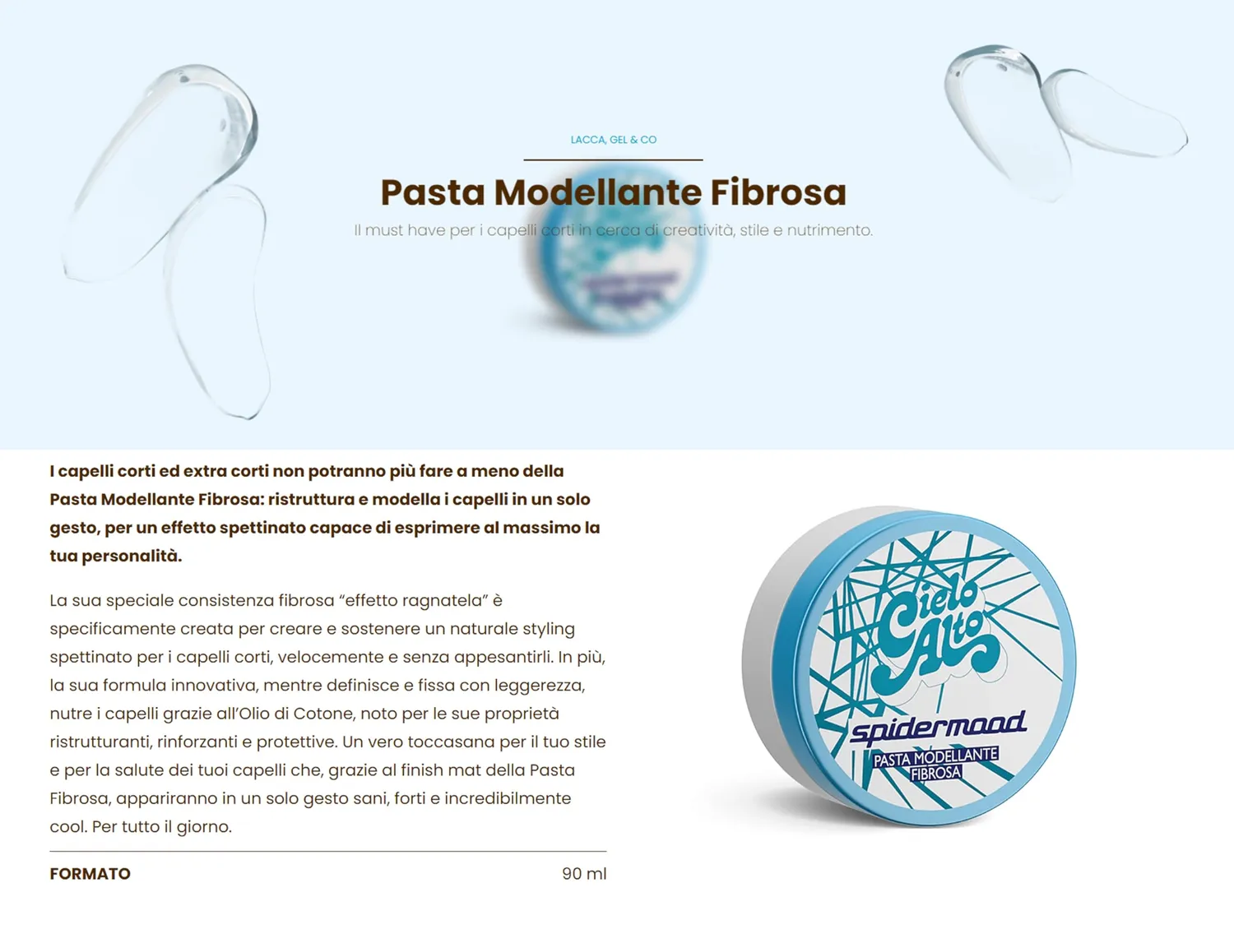Cielo Alto Spidermood Pasta 90 ml effetto mat