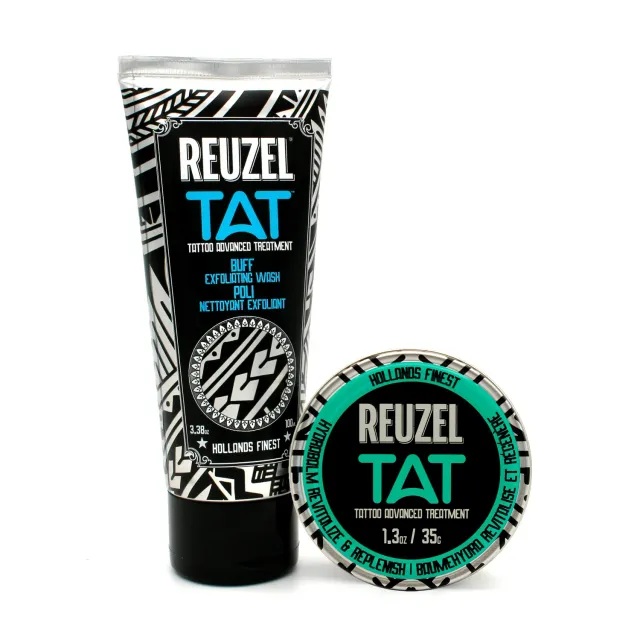 Reuzel TAT Duo BUFF Kit tatuaggi Wash e Balsamo