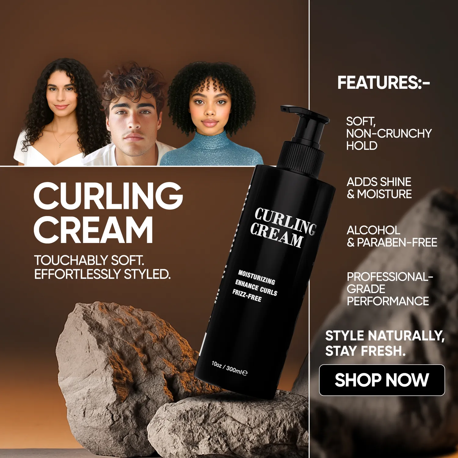 Pacino's Curling Cream crema ricci 10 oz anticrespo