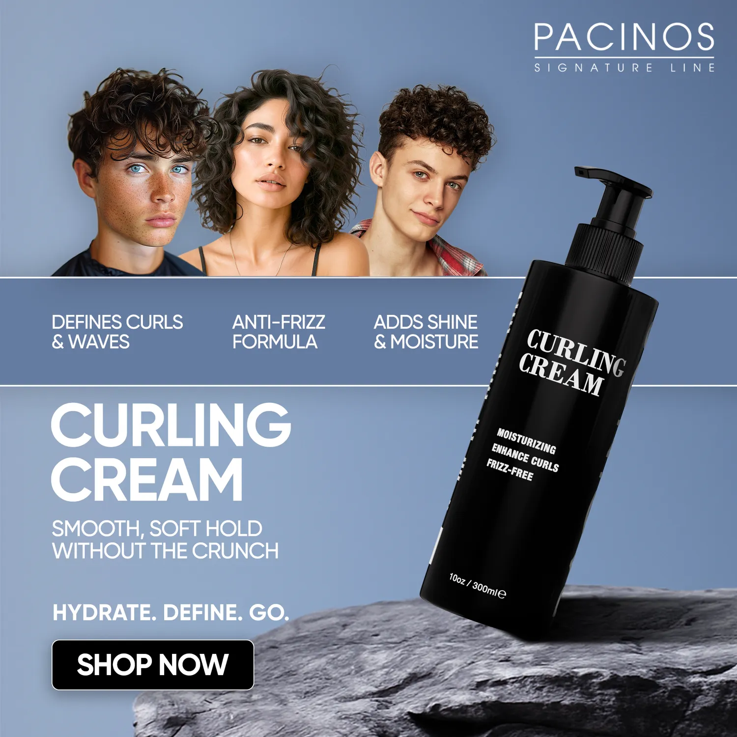 Pacino's Curling Cream crema ricci 10 oz anticrespo