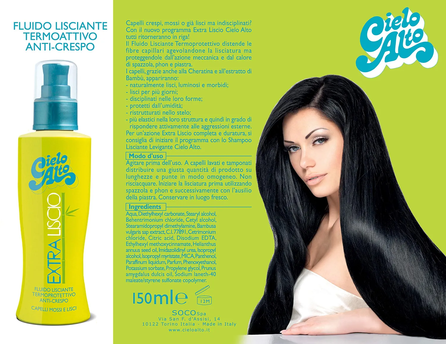 Cielo Alto Fluido Lisciante fluido capelli 150 ml anticrespo
