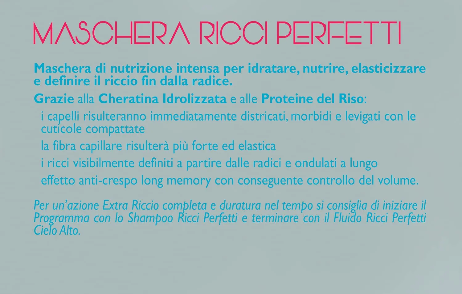 Cielo Alto Maschera Ricci Perfetti 500 ml Anticrespo