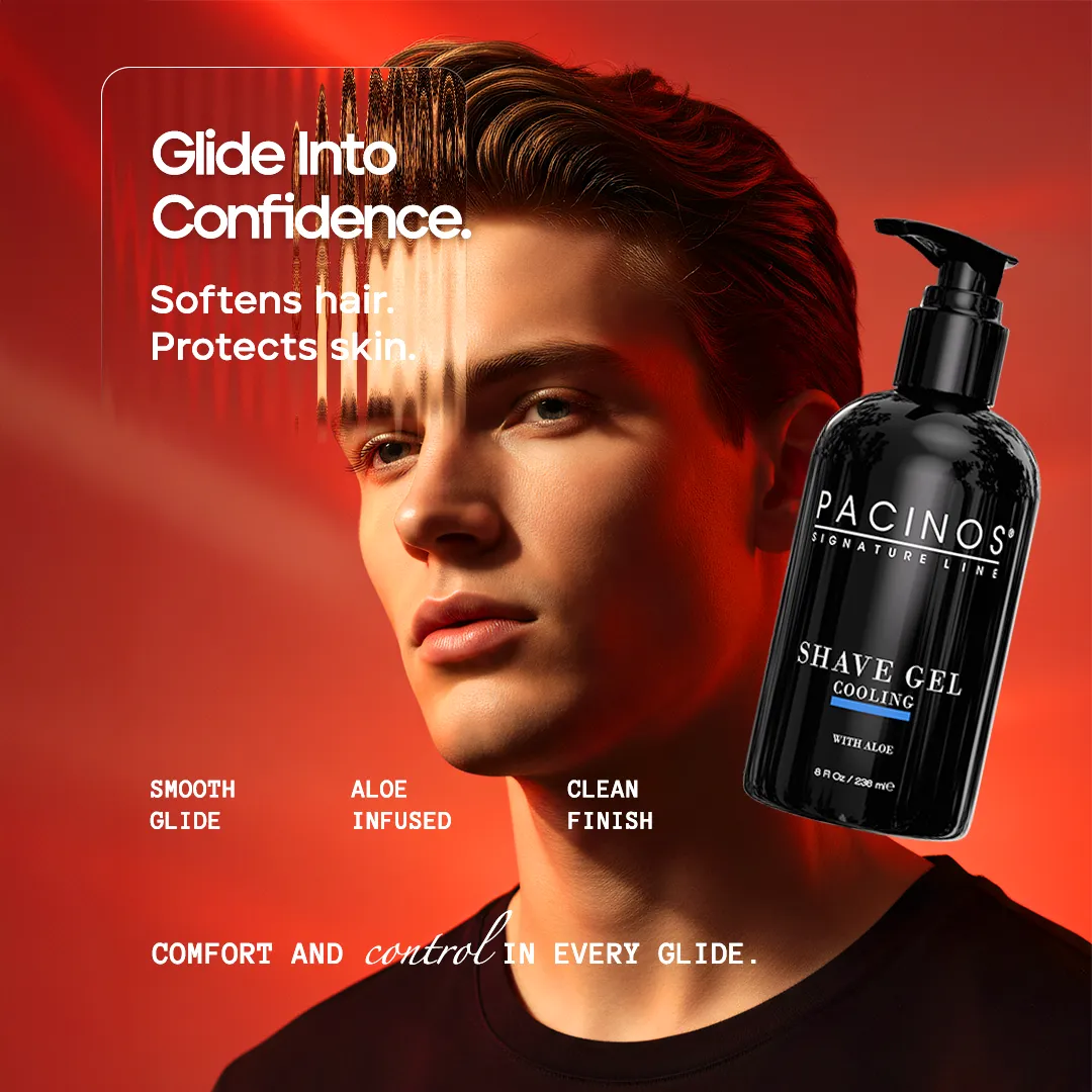Pacino's Shave Gel gel da barba rinfrescante 236 ml