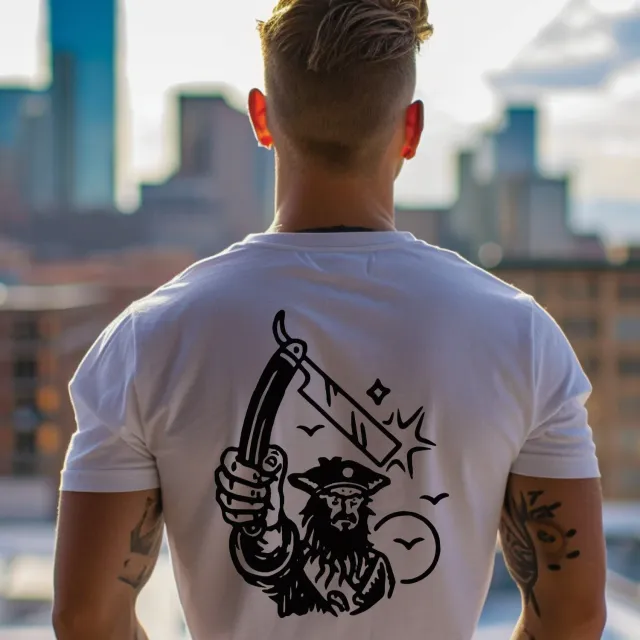 Reuzel Blackbeard & Polly t-shirt bianca cotone