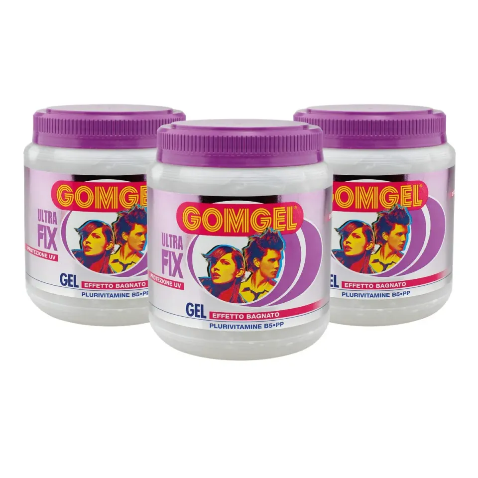 Gomgel Ultra Fix gel capelli 3x1000 ml effetto bagnato