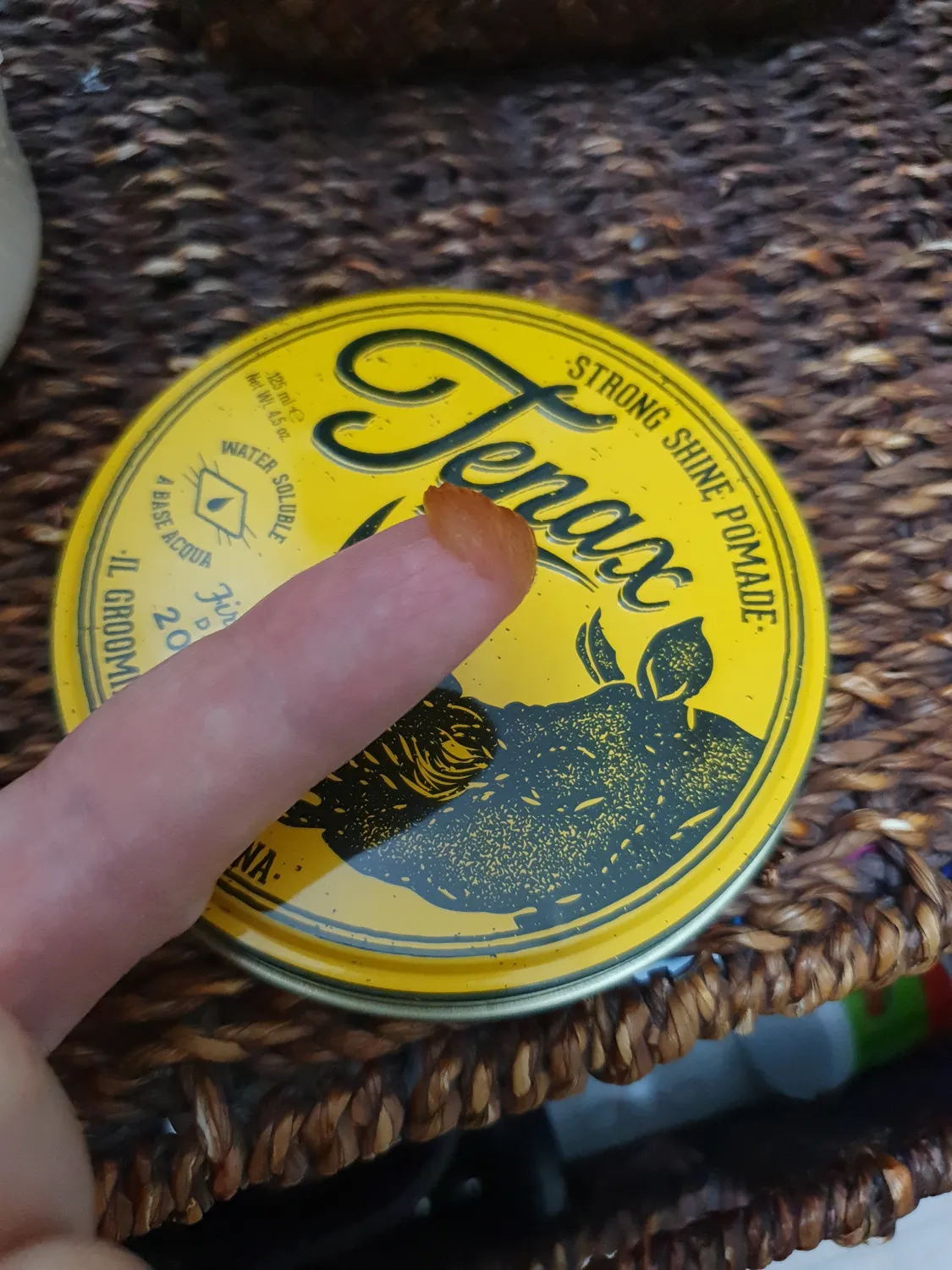 Tenax Strong Shine pomade cera capelli uomo lucida 125 ml