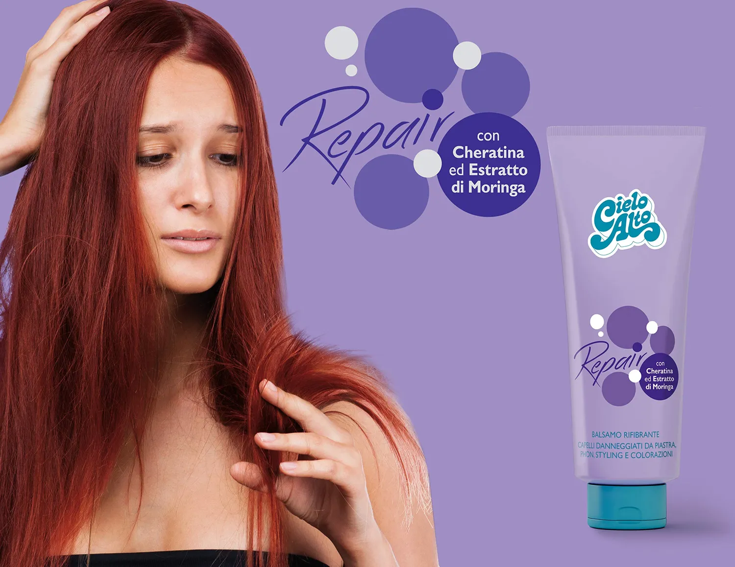 Cielo Alto Balsamo Rifibrante 400 ml capelli danneggiati