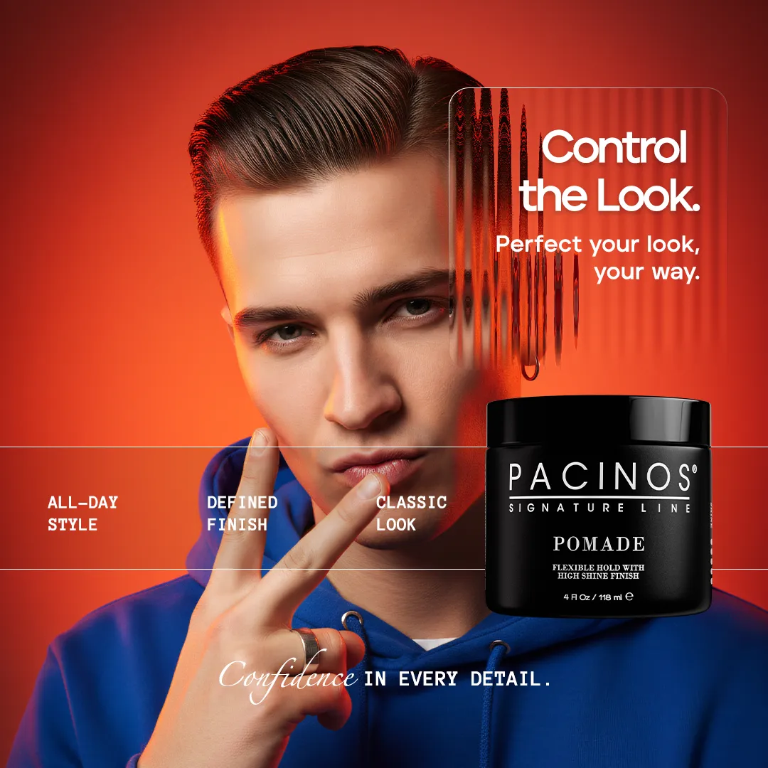 Pacino's Pomade pomata capelli 4 oz tenuta flessibile