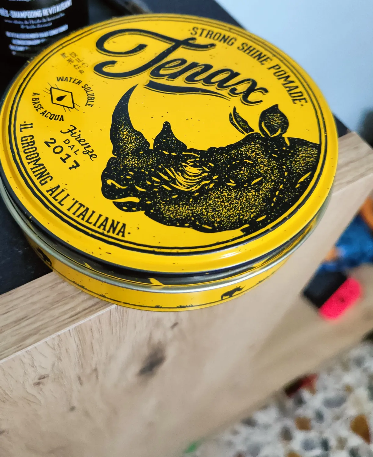 Tenax Strong Shine pomade cera capelli uomo lucida 125 ml
