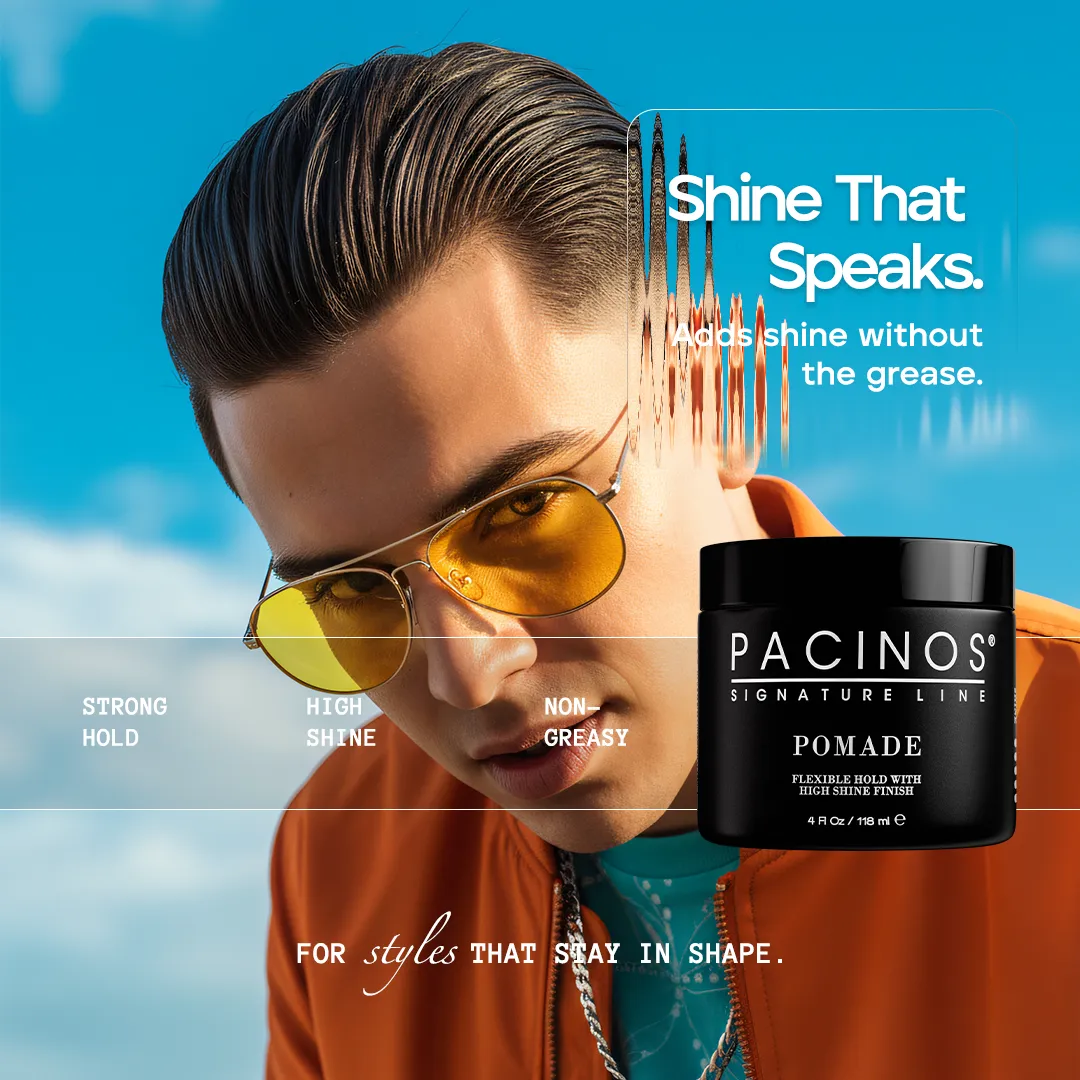 Pacino's Pomade pomata capelli 4 oz tenuta flessibile