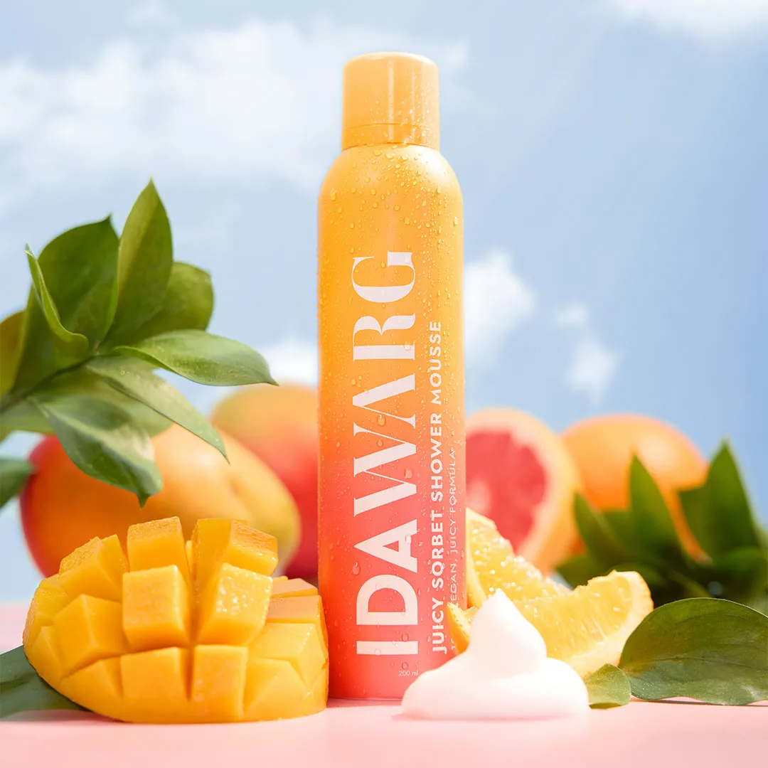 Ida Warg Juicy Sorbet Shower Mousse docciaschiuma 200 ml mango