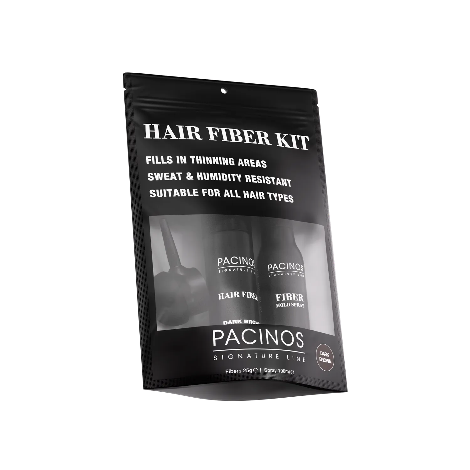 Pacino's Hair Fiber Kit Nero Fibre Capelli Cheratina