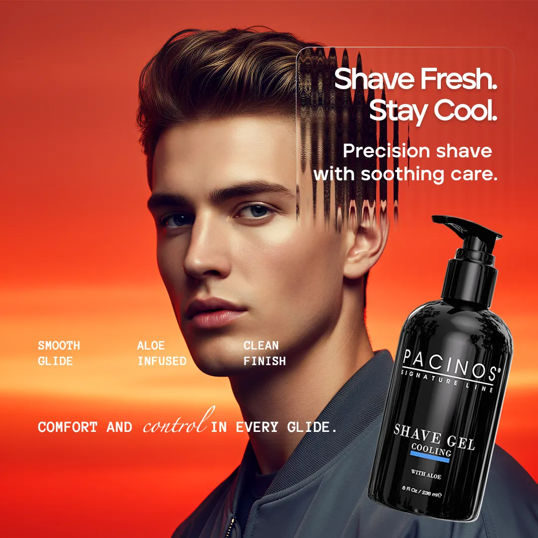 Pacino's Shave Gel gel da barba rinfrescante 236 ml