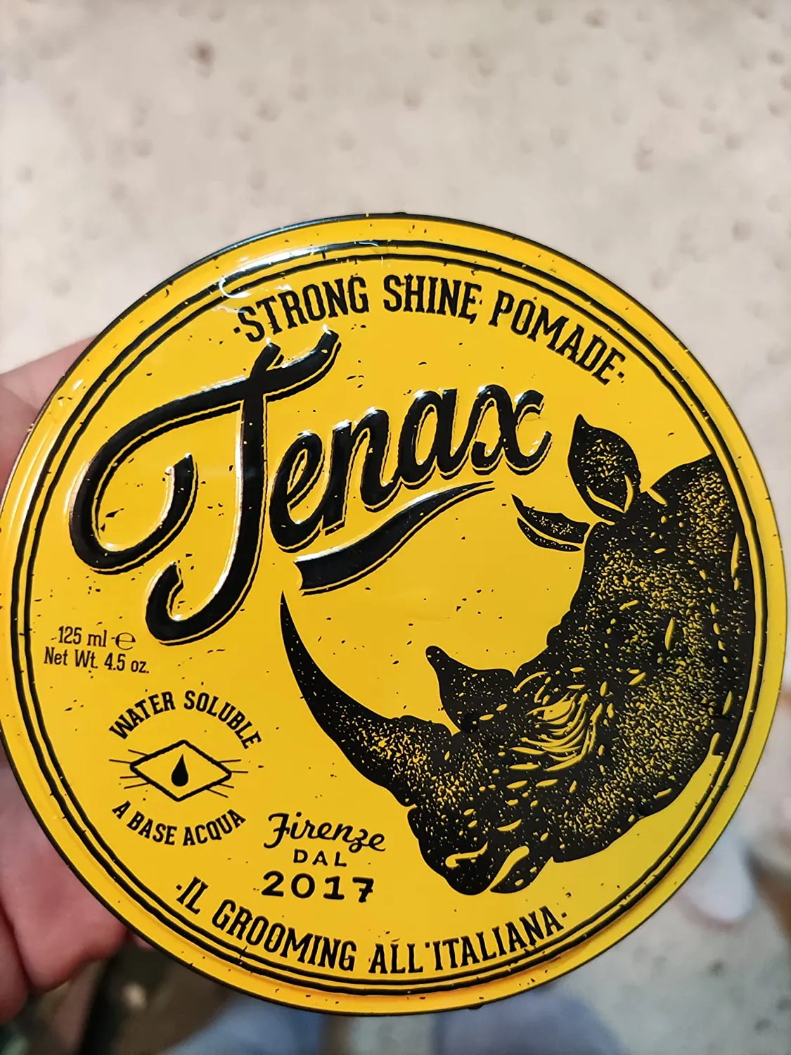 Tenax Strong Shine pomade cera capelli uomo lucida 125 ml