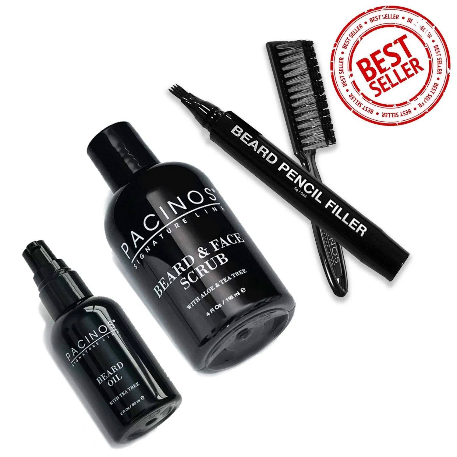 Pacino's Beard Pencil Oil Scrub kit barba