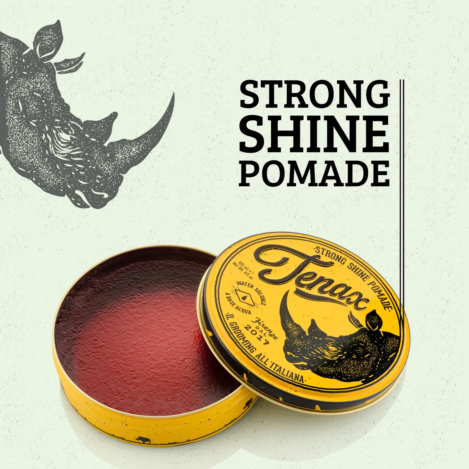 Tenax Strong Shine pomade cera capelli uomo lucida 125 ml