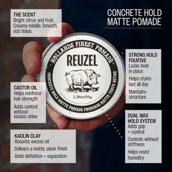 Reuzel Concrete Hold Matte pomata capelli opaca