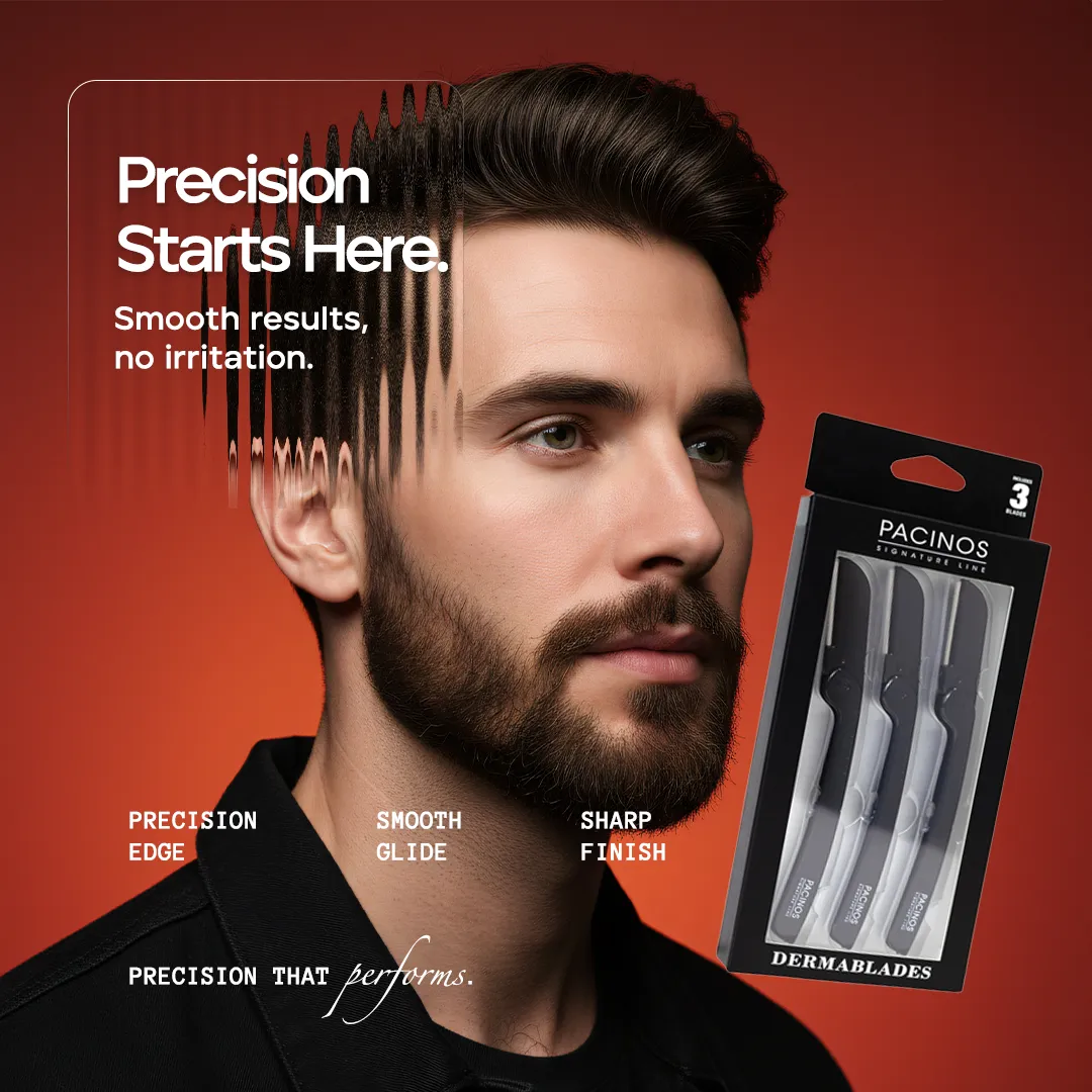 Pacino's Derma Blades Viso Esfoliazione Acciaio