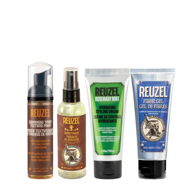 Reuzel Complete Curl kit capelli ricci 4 pezzi