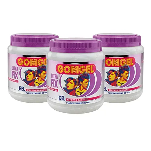 Gomgel Ultra Fix gel capelli 3x1000 ml effetto bagnato