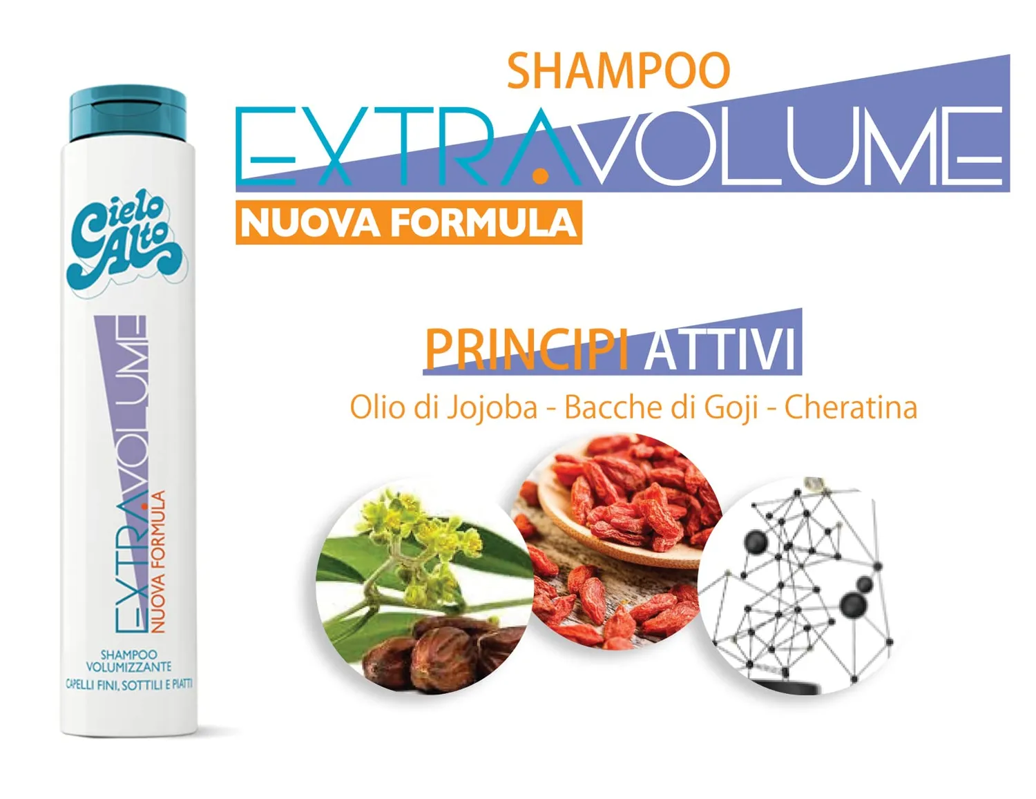 Cielo Alto Shampoo Volumizzante 250 ml capelli fini