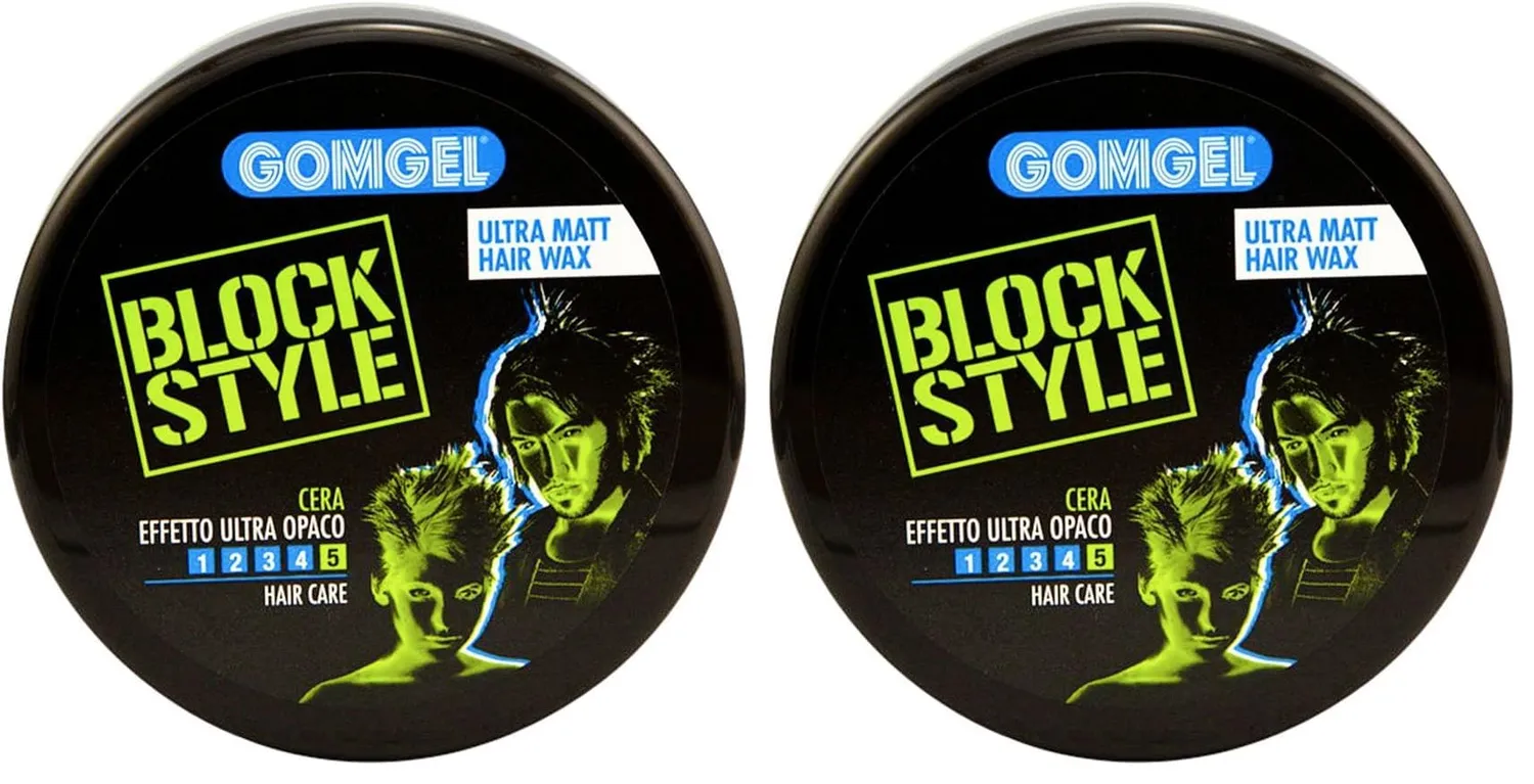 Gomgel Block Style Cera per Capelli 100 ml Ultra Opaca