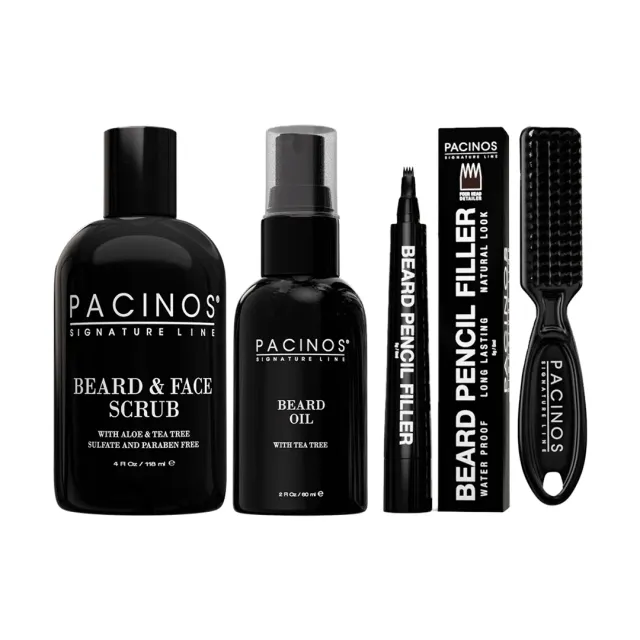 Pacino's Beard Pencil Oil Scrub kit barba