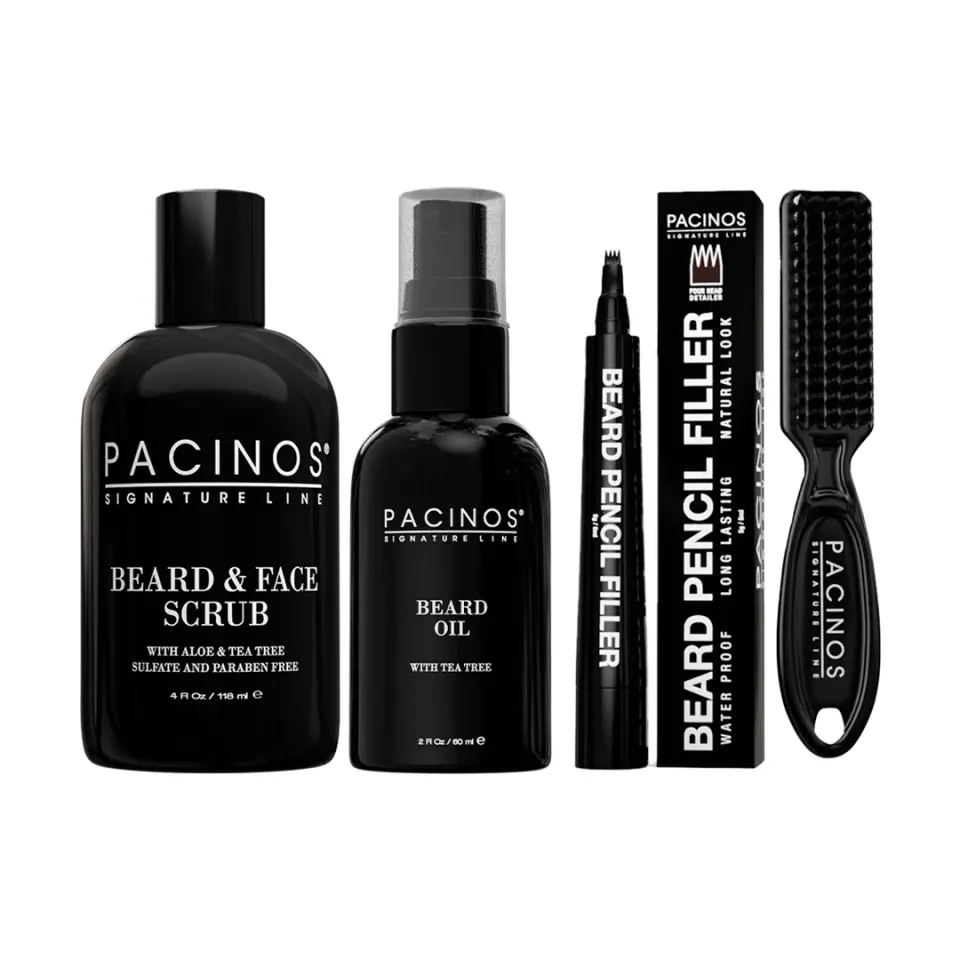 Pacino's Beard Pencil Oil Scrub kit barba
