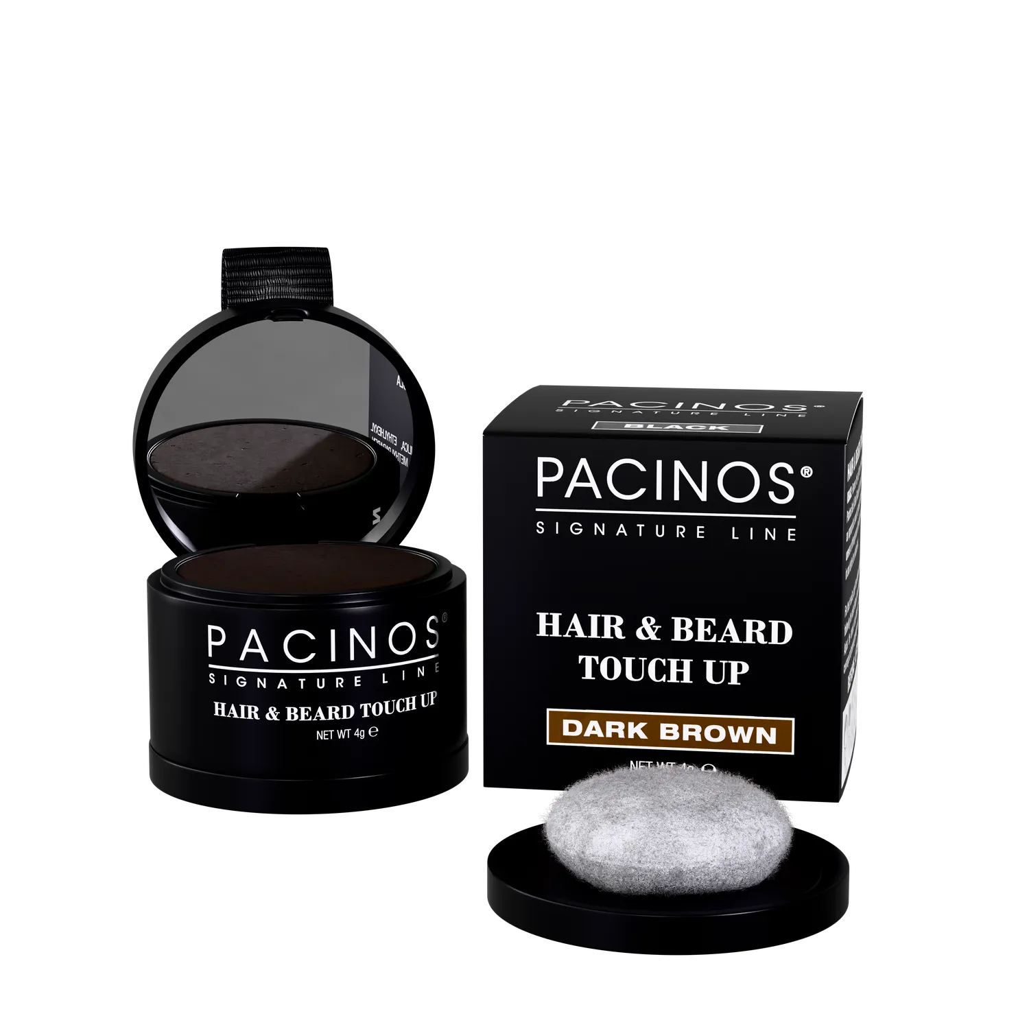 Pacino's Hair & Beard Touch Up Powder Coprente Nero 4 g