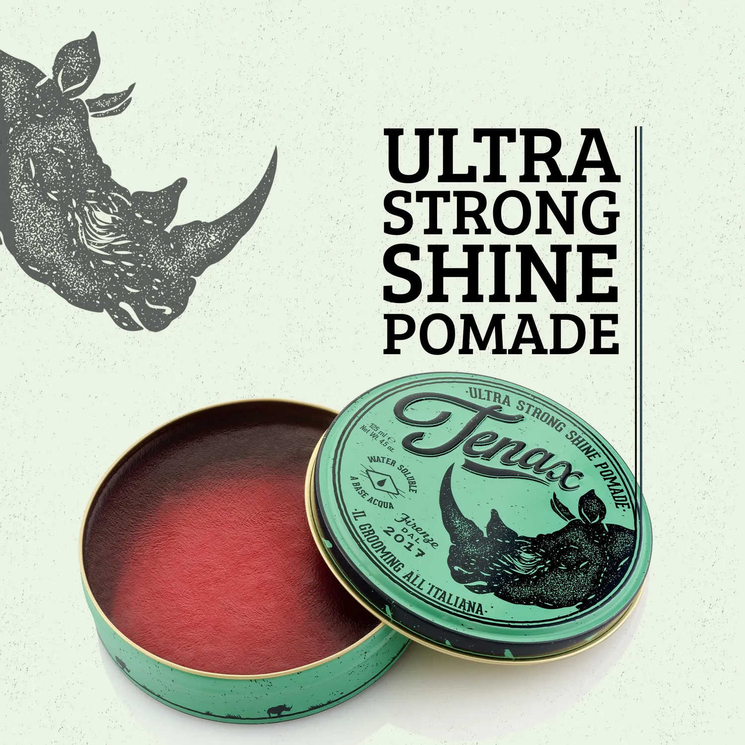 Tenax Ultra Strong Shine Pomade Cera Uomo 125 ml Lucida